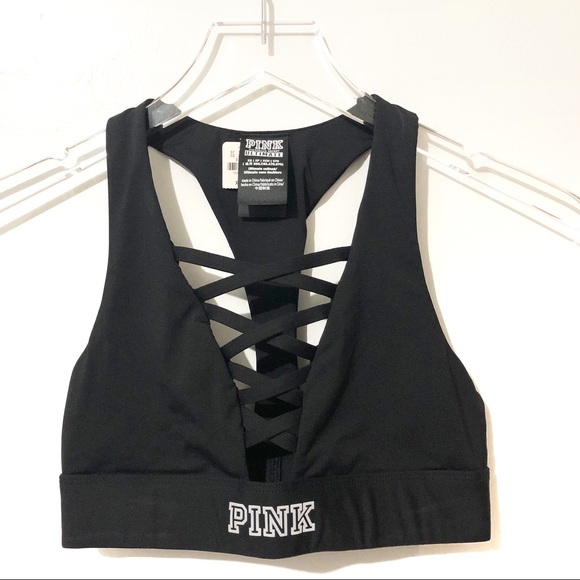 PINK Victoria's Secret Other - PINK Victoria’s Secret | Black Strappy Sports Bra